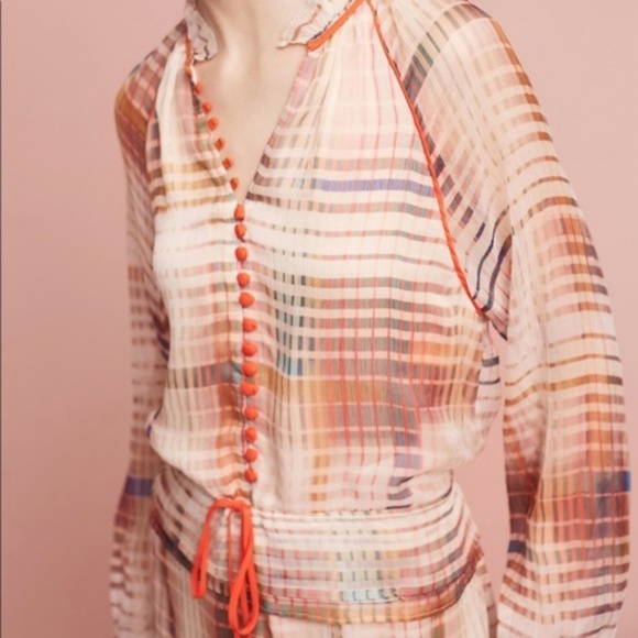 Ombré Square Gridded Romper Adelyn Rae Plaid - Picture 4 of 7